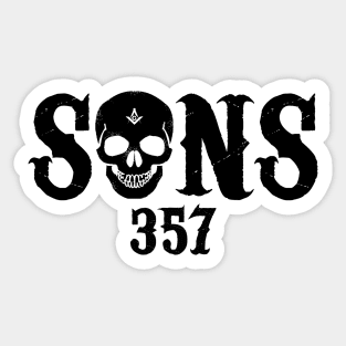 Sons of 357, risen dead, masonic Sticker